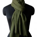 DARK OLIVE GREEN PASHMINA SHAWL