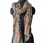 BAIZE FLORAL PURE PASHMINA SHAWL