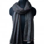 DARK MULTICOLOR STRIPES PASHMINA CHECKS