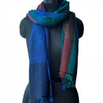 GREEN AND BLUE CHECKS PASHMINA CHECKS