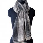 BLACK AND GREY CASHMERE CHECKS