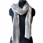 GREY AND BEIGE CASHMERE CHECKS