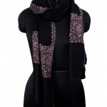 BLACK EMBROIDERED PASHMINA LUXURY SHAWL