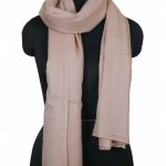 LIGHT APRICOT PURE PASHMINA SHAWL