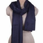 MIDNIGHT BLUE PURE PASHIMNA SHAWL