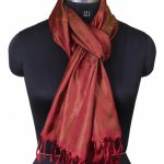 CAMELIAN WITH BRONZE SILK SCARF