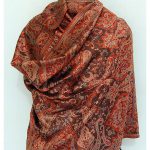 BROWN SILK STOLE