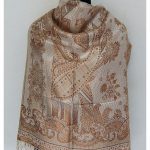 BROWN SILK STOLE