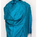 BLUE SILK STOLE