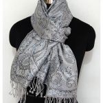 GREY SILK STOLE