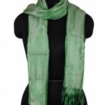PARIS GREEN SEA SHELL SILK SCARF