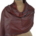 BROWN SILK SCARF